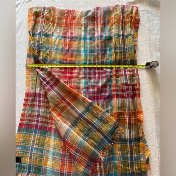 BROOKS BROS Linen Cotton Scarf BNNU - Picture 5 of 5